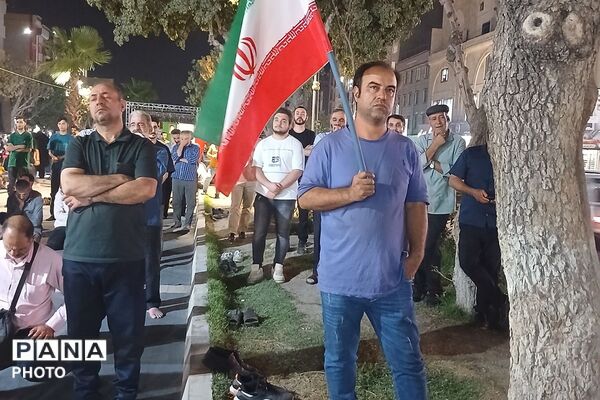 دویست و یکمین شب تجمع مردمی در میدان هفت تیر نسیم شهر