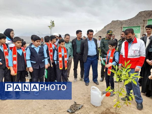 مراسم نمادین کاشت نهال در حاجی‌آباد 