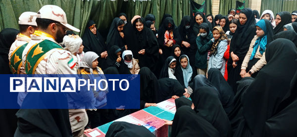 مراسم استقبال از شهید گمنام در غلامان