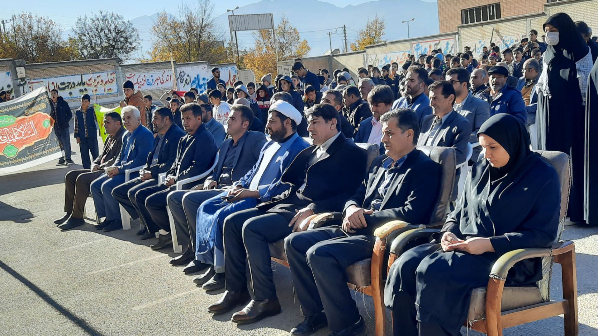 آیین استقبال از شهید گمنام در ناغان 