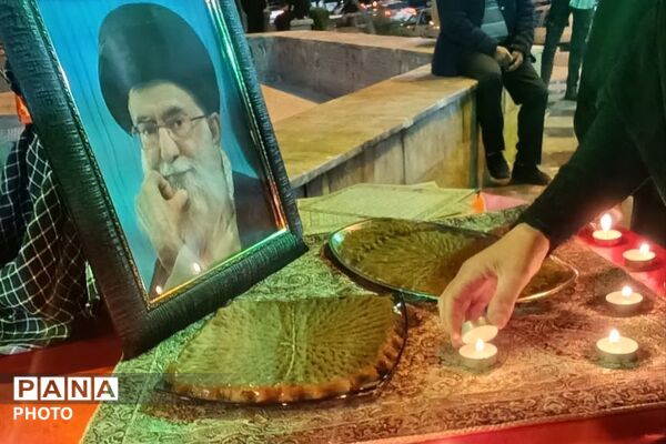 مراسم چهلمین روز شهادت دانش آموزان مدرسه شجره طیبه میناب در پردیس