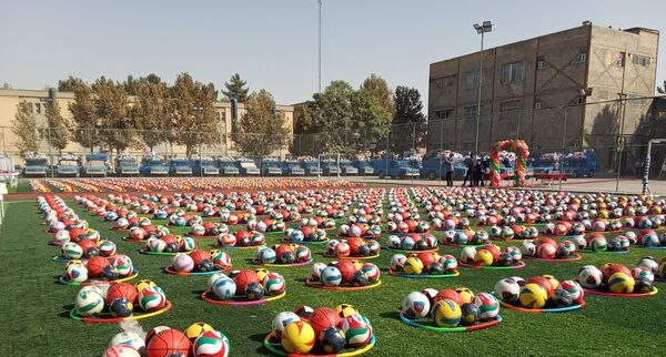 اعزام کاروان تجهیزات ورزشی-بهداشتی مهر با نشاط خراسان رضوی