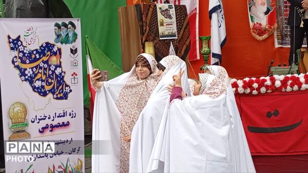 رژه اقتدار دختران معصومی در گرگان