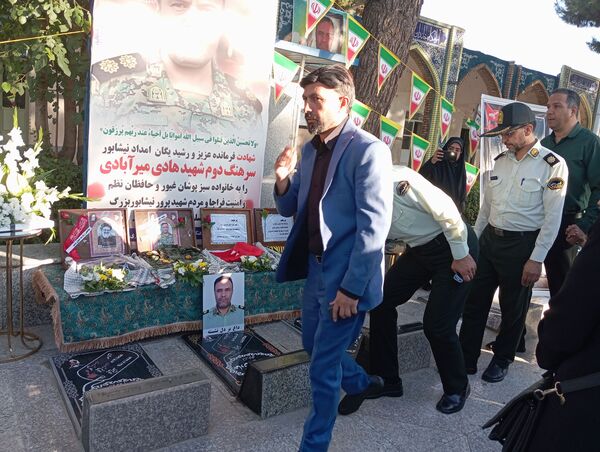 چهلم شهید امنیت هادی میر آبادی در بهشت فضل نیشابور 