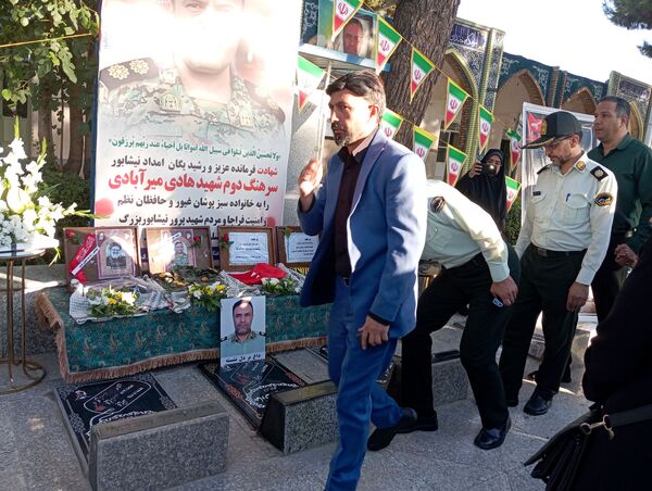 چهلم شهید امنیت هادی میر آبادی در بهشت فضل نیشابور 