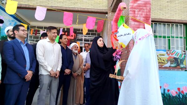 زنگ آغاز سال تحصیلی در مدرسه علقمه شاهد شهرستان قلعه‌گنج