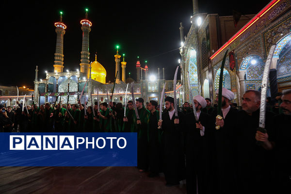 «مشق شمشیر» عزاداری سنتی نجفی‌های مقیم قم