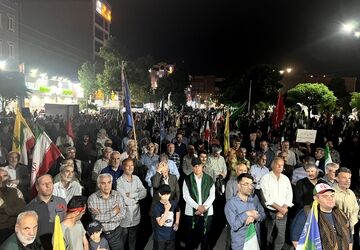 طنین وحدت و همدلی در راهپیمایی و تجمع مردمی در ساوجبلاغ 