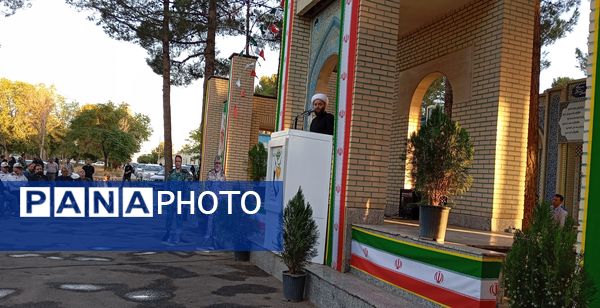 چهلم شهید امنیت هادی میر آبادی در بهشت فضل نیشابور 