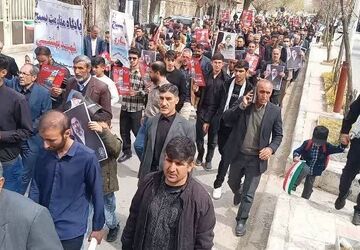 حماسه مردم بیدار کوهنانی در روز قدس
