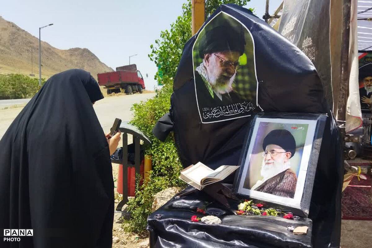 خداحافظ ای خادمِ دین و ملت؛ موکب «دلدادگان رهبر شهید» در فیروزکوه 