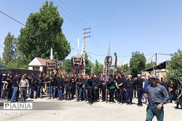 عزاداری باشکوه عزاداران حسینی در شهرآباد با حضور چهار روستا