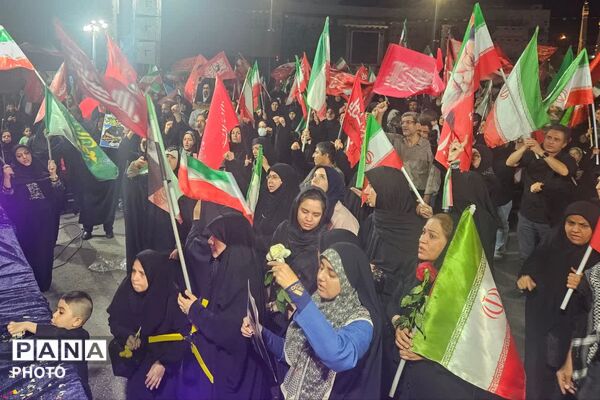 تشییع پیکر خلبان شهید مجید کاظمی در شیراز