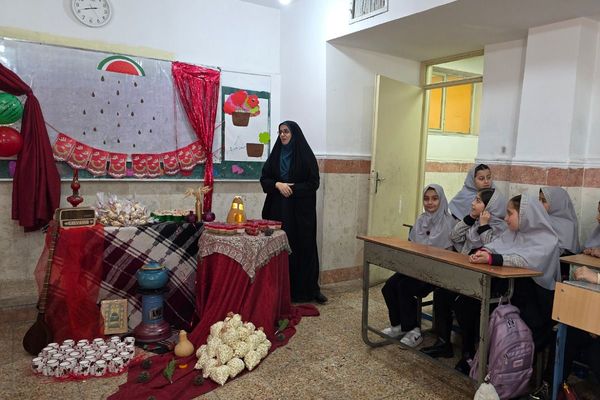 یلدا؛ پیوند شادی و فرهنگ در دبستان شهید آقچه‌لو 