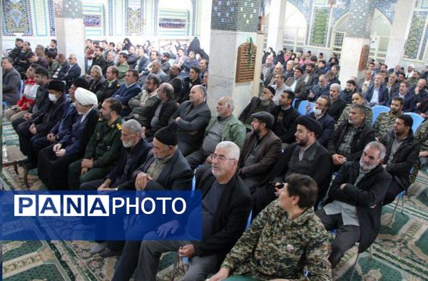 آیین تکریم و معارفه فرمانده ناحیه مقاومت بسیج در شهرستان بن 