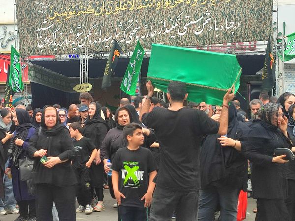 اجتماع عاشوراییان در میدان طالقانی قائمشهر