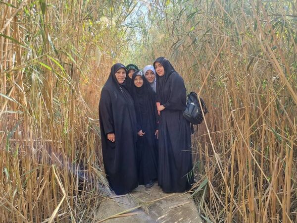 حضور دانش‌آموزان دبیرستان شهیده معصومه قزوینی در اردوی راهیان نور جنوب