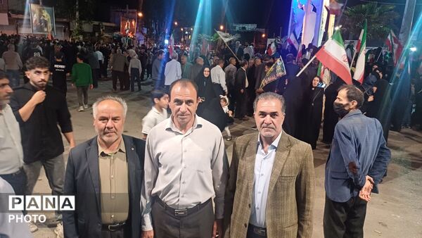 اقتدار حضور مردم کوهدشت در اجتماع شبانه