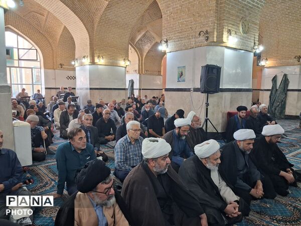 مسجد جامع نیشابور ؛ میزبان هفتمین روز تدفین آقای شهید ایران 