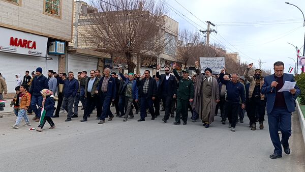 راهپیمایی ۲۲ بهمن در مشهدمرغاب