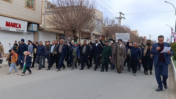 راهپیمایی ۲۲ بهمن در مشهدمرغاب