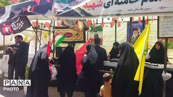 موکب جهان محله امام خامنه ای شهید در خیابان مصباح یزدی مشهد 