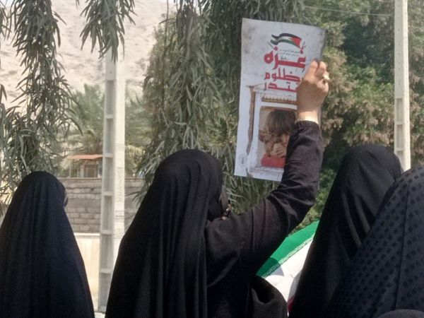 حضور مردم بندرخمیر در راهپیمایی روز قدس