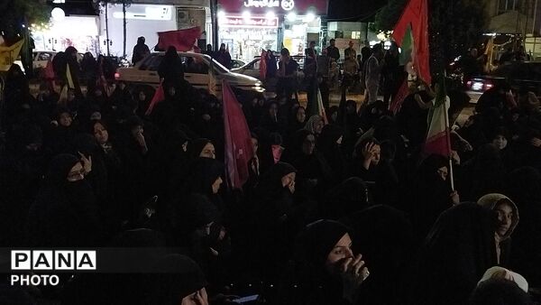 مراسم شب دوم محرم در بلوار فضل نیشابور-۱