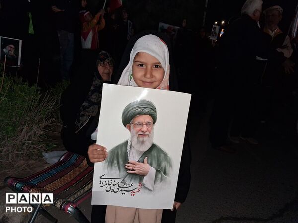 مراسم باشکوه وداع با پیکر دو شهید مطهر در نیشابور 