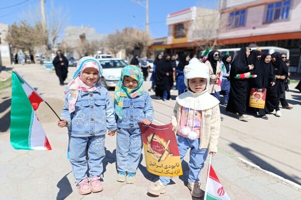 حضور پرشور مردم شهر تیتکانلو در راهپیمایی روز قدس 