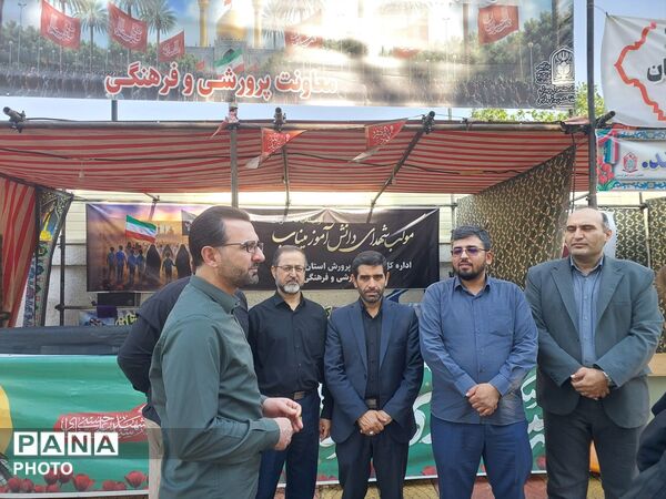 بازدید قائم مقام رئیس سازمان دانش‌آموزی از موکب اربعین در سنندج