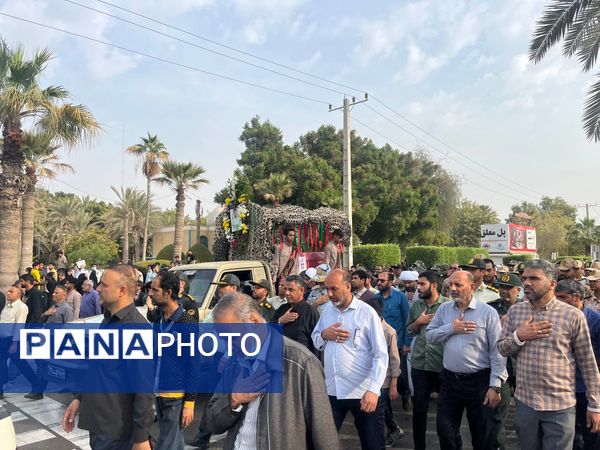 تشییع شهید مدافع امنیت در بندرعباس