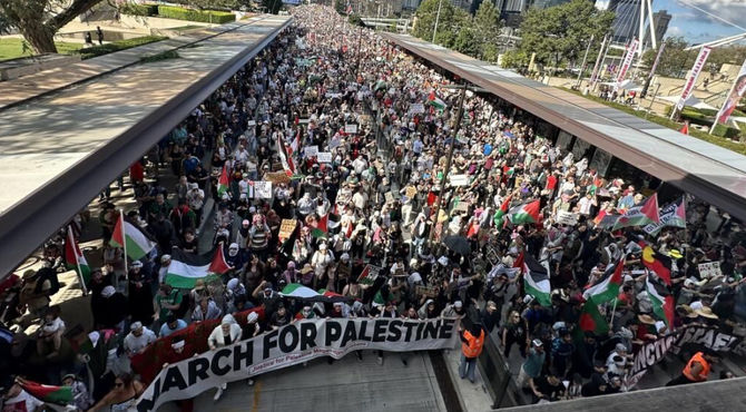 ده‌ها هزار نفر در سراسر استرالیا خواستار تحریم رژیم صهیونیستی شدند