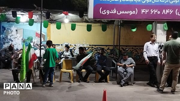 گذری بر اجتماع روبه روی  موکب قمر بنی هاشم در نود و چهارمین شب 