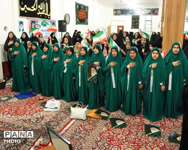 اجتماع دختران جانفدا در شهر جعفریه قم 