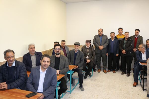 افتتاح دبیرستان متوسطه اوّل ۴ کلاسه «مصیب جلالی» در روستای دهنه اخلمد چناران