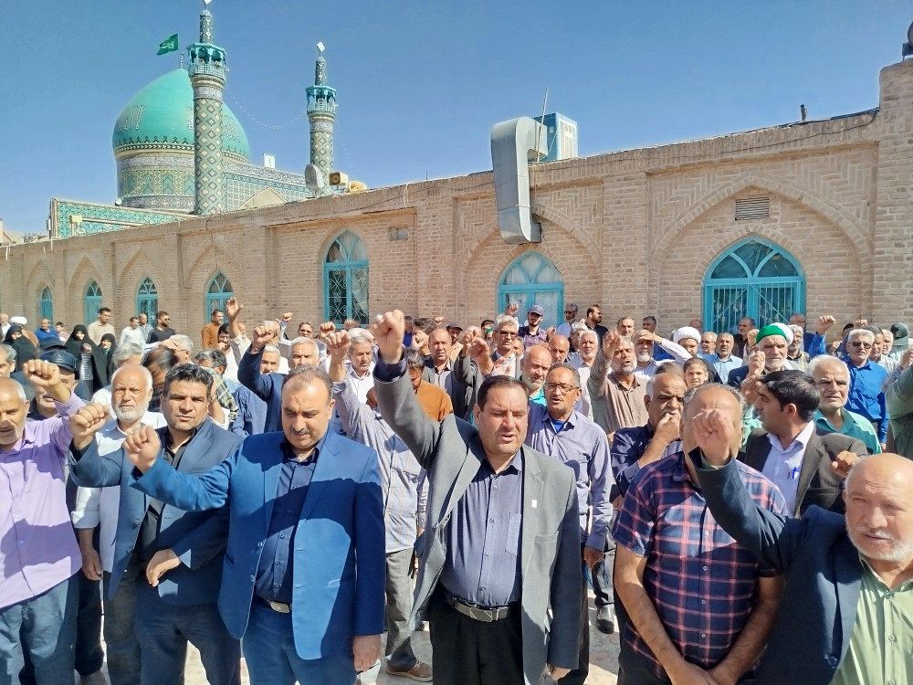 راهپیمایی جمعه خشم باحضور جمعی مردم ولایت مدار ترشیزکهن در کاشمر 