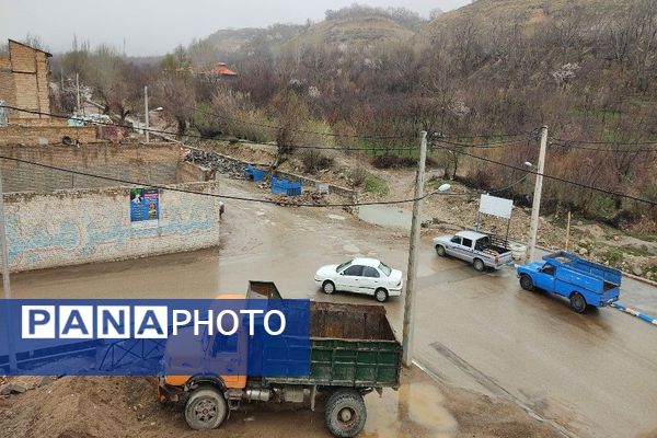 بارش باران و برف الهی در نوروز ۱۴۰۴ در شهر زیبای بار 