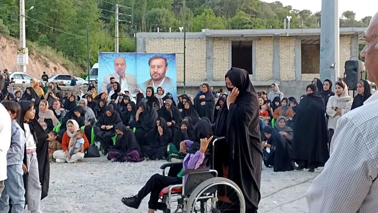 استقبال پر‌شور مردم دهستان کریک از کاروان خدام رضوی