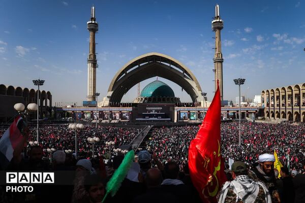  حضور حماسی فرهنگیان منطقه ۳ در مراسم وداع با رهبر شهید
