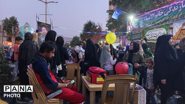 جشن غدیر در جایگاه بعثت خیابان انقلاب خرم‌ آباد