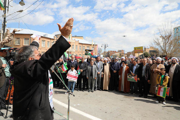  اعلام‌ انزجار مردم ارومیه در محکومیت جنایات رژیم صهیونیستی