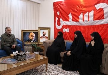 دیدار زاکانی با خانواده سرداران شهید «رشید» و «ربانی»