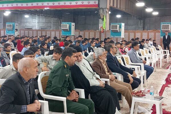 مراسم یادواره شهدا بسیج دانش‌آموزی در مصلی نسیم‌شهر