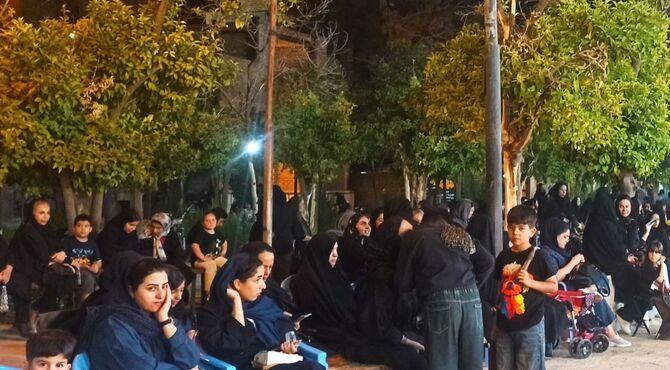 سوگواری شب محرم در فیروزآباد