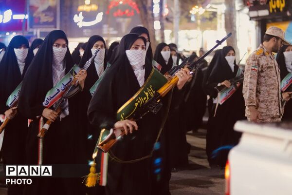 رزمایش دختران جان فدای ایران در گناباد