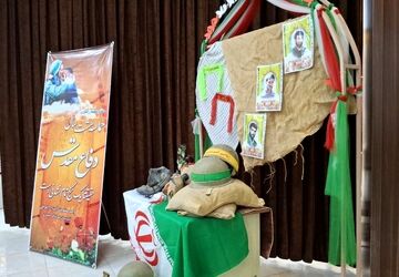 بازدید فرمانده ناحیه مقاومت بسیج میبد از مدرسه نمونه گل‌محمدی