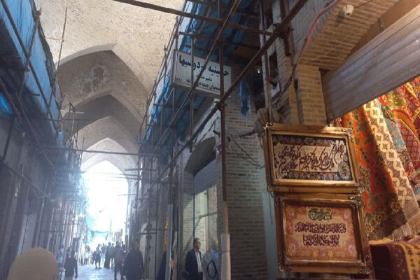 بازدید از بازار قدیمی فرش مشهد به‌مناسبت روز ملی فرش