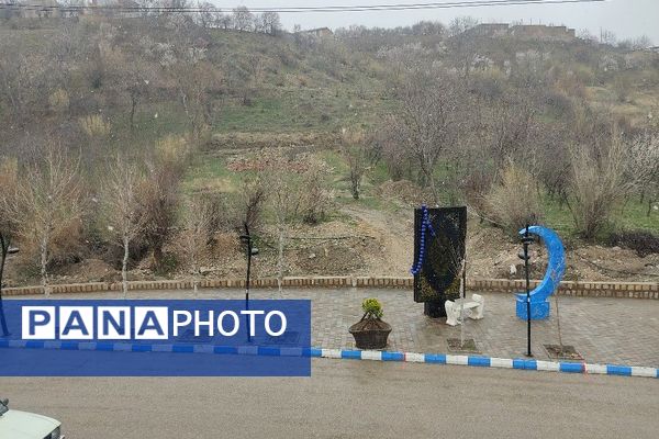 بارش باران و برف الهی در نوروز ۱۴۰۴ در شهر زیبای بار 