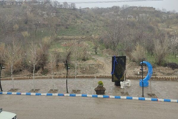 بارش باران و برف الهی در نوروز ۱۴۰۴ در شهر زیبای بار 